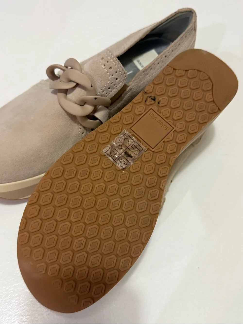 Dolce Vita Taupe Suede Loafers 7.5